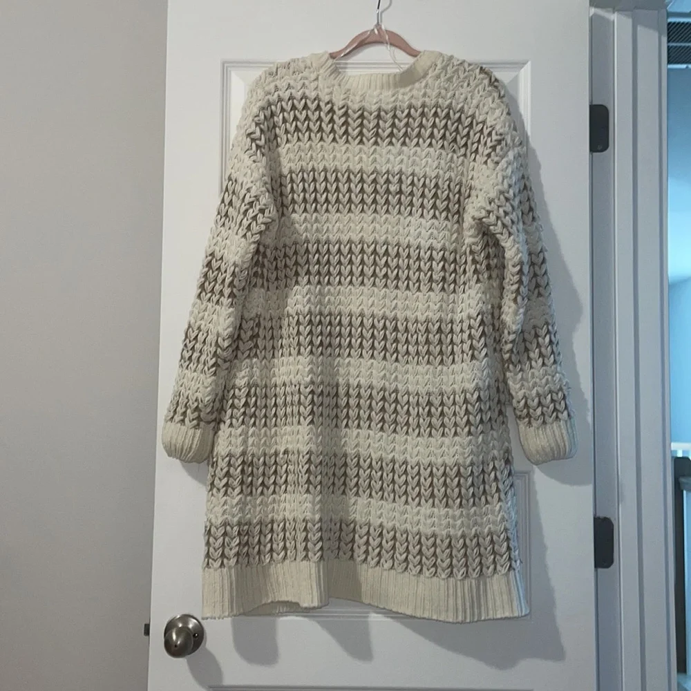 Sienna Sky cream and brown cardigan - Picture 5 of 6